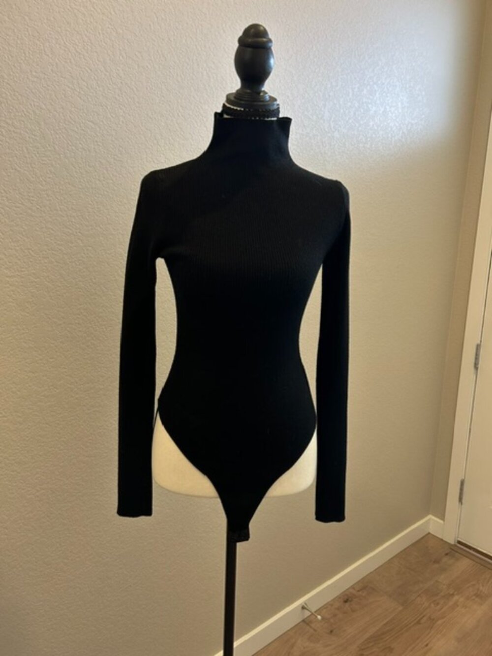 Black Sweater Bodysuit